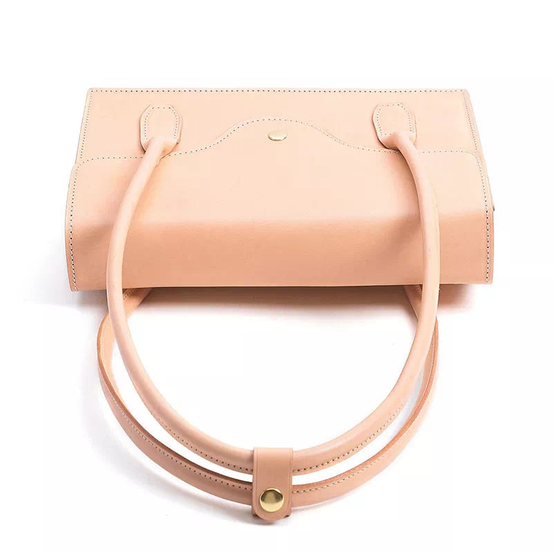 Medium Vegetable Tanned Leather Shoulder Bag - Leather Purse Backpack