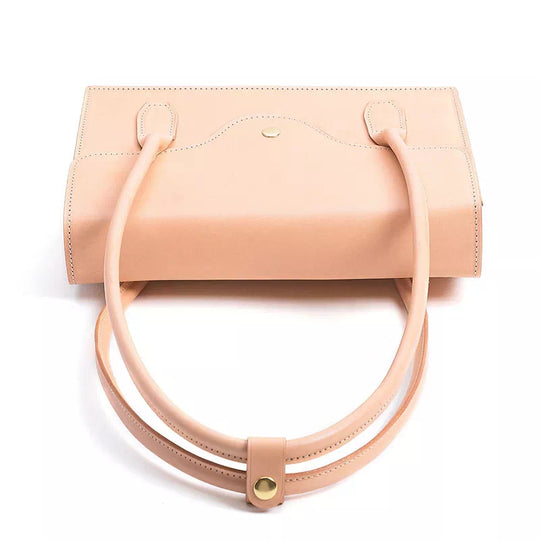 Medium Vegetable Tanned Leather Shoulder Bag - Leather Purse Backpack