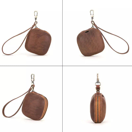 Crazy Horse Leather Coin Purse - Leather Purse Backpack