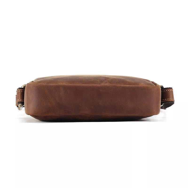 Compact and chic leather crossbody bag with style