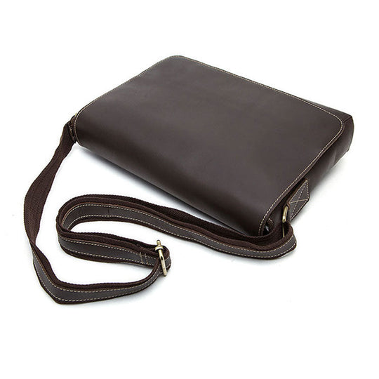 Retro lawyer briefcase in leather for men
