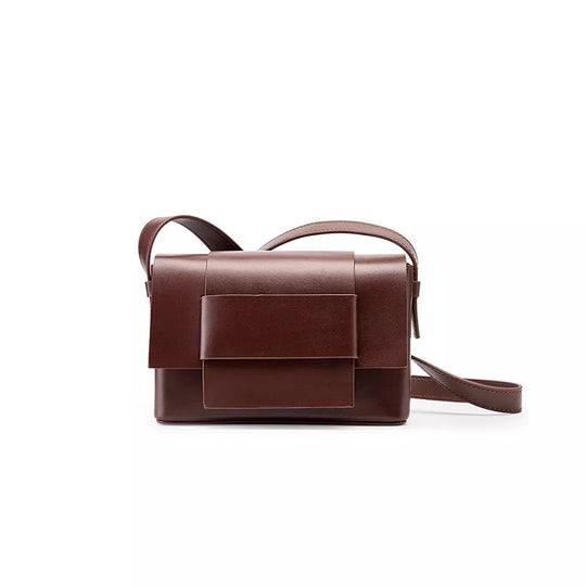 Small-sized classic leather purse for women's crossbody fashion