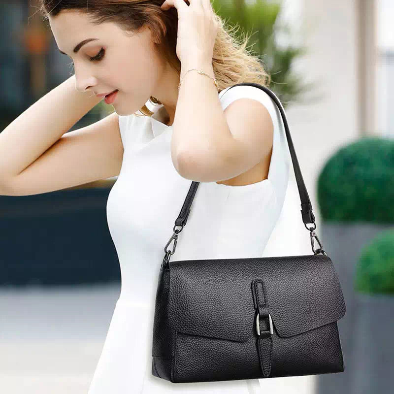 Leather Baguette Bag Crossbody - Leather Purse Backpack