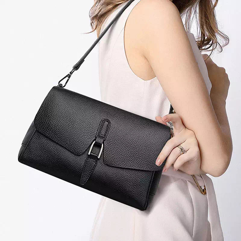 Leather Baguette Bag Crossbody - Leather Purse Backpack