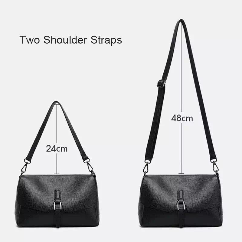 Leather Baguette Bag Crossbody - Leather Purse Backpack