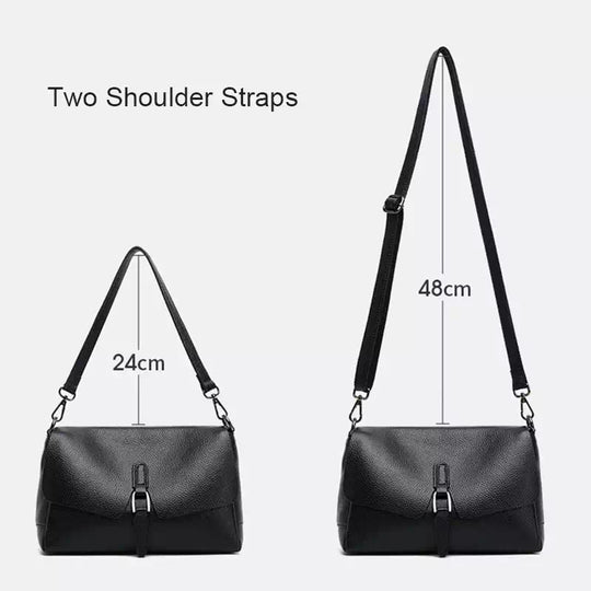 Leather Baguette Bag Crossbody - Leather Purse Backpack