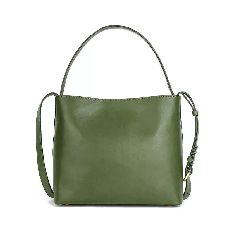 Distinctive vegetable tanned leather crossbody bag exclusively for ladies