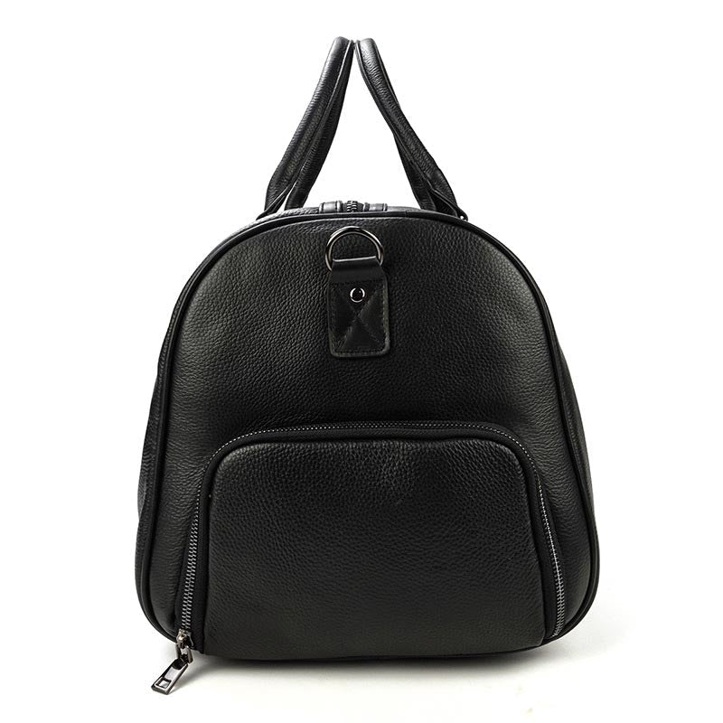 Stylish men's leather weekend bag