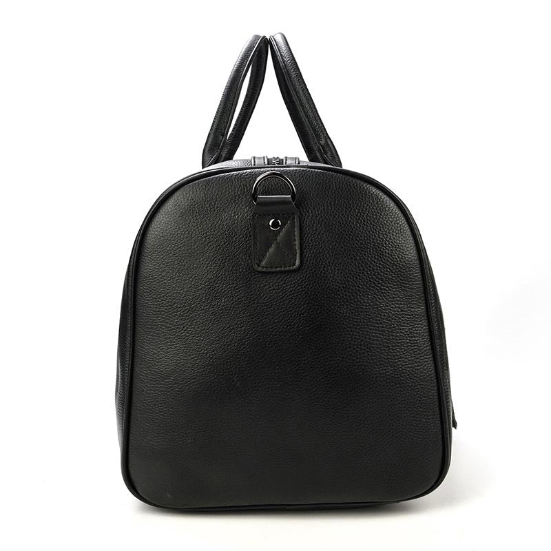 Men's leather duffle bag for short trips