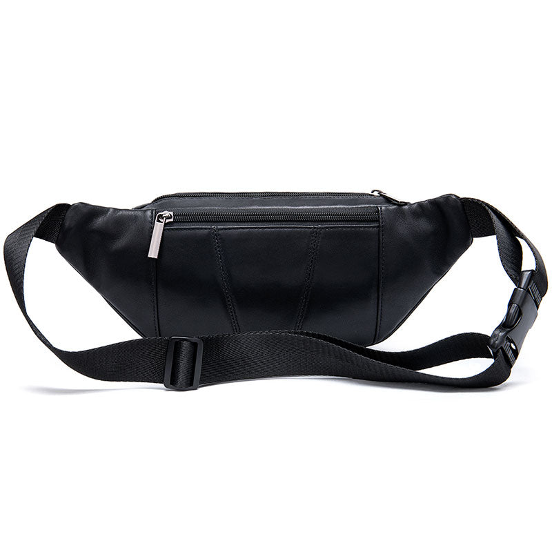Gender-neutral leather fanny pack for men & women