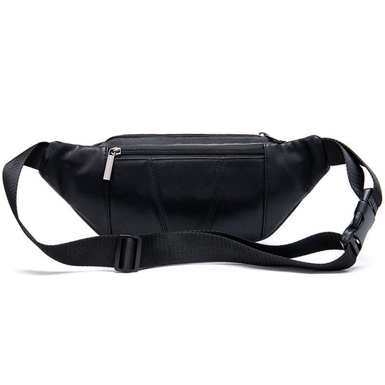 Gender-neutral leather fanny pack for men & women