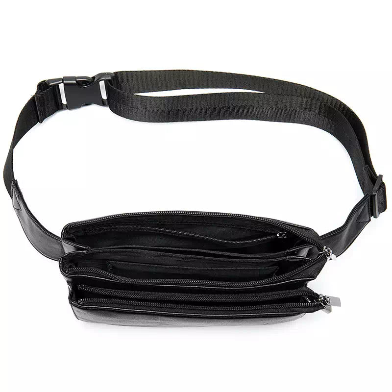 Men and women leather hip packs