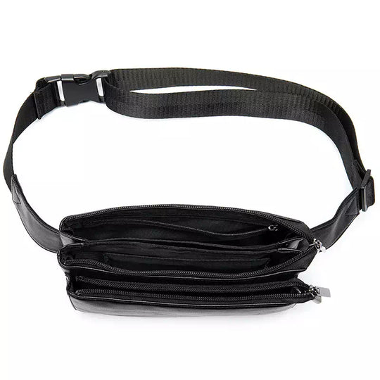 Men and women leather hip packs