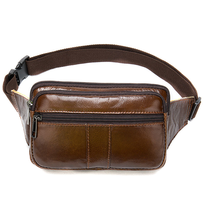 Fashion-forward men's leather hip packs