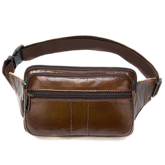 Fashion-forward men's leather hip packs