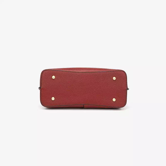 Fashionable medium leather satchel for women