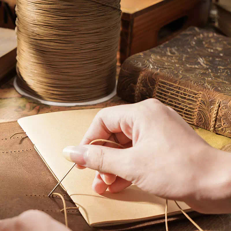 Retro leather writing notebook