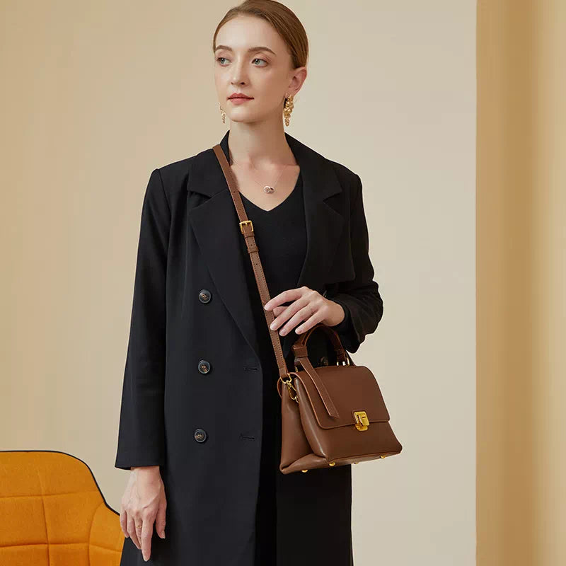 Durable and Quality Leather Satchel Purses with Top Handles