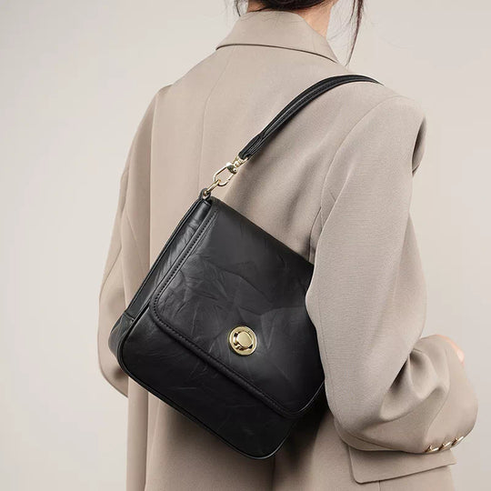 Where to find timeless leather shoulder bags with two straps