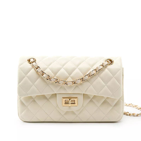 Celebrity-favorite stylish black leather shoulder bags with chain