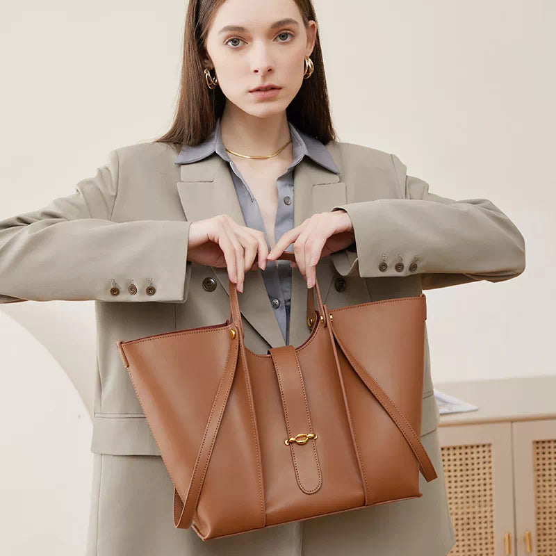 High-end fashion leather tote for women