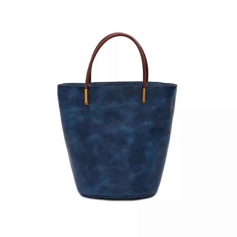 Unique designer leather handbag