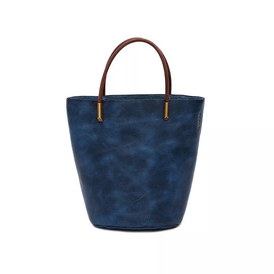 Unique designer leather handbag