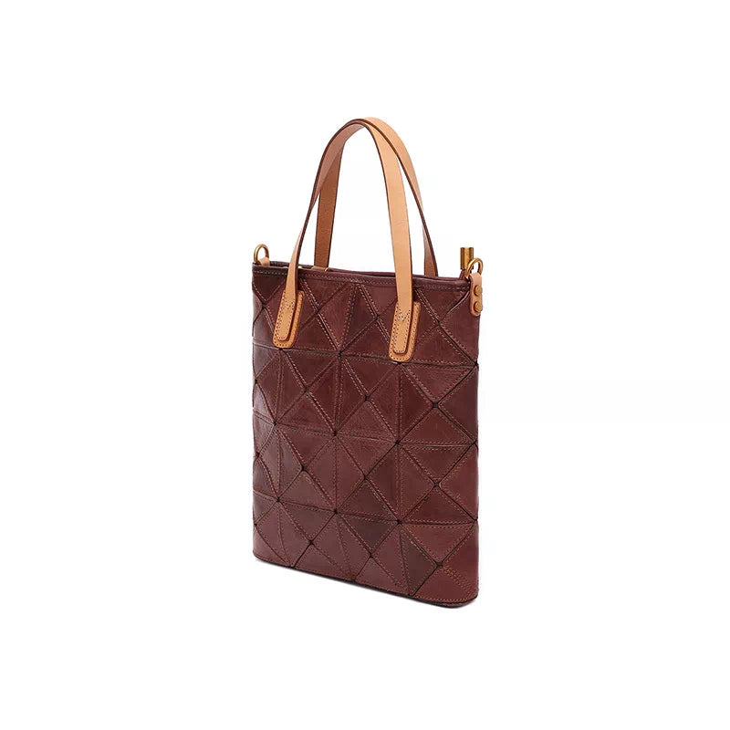 Handmade small tote with crossbody strap