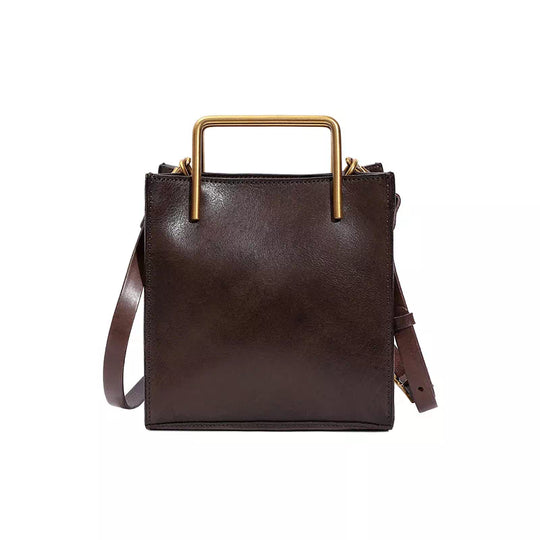 Stylish vegetable-tanned leather tote for women