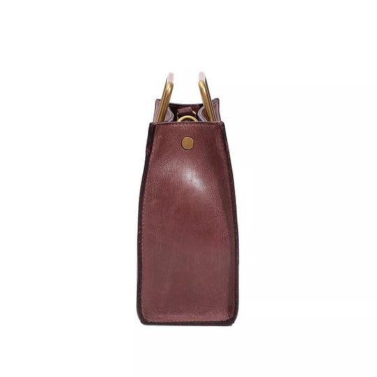 Chic and trendy leather mini tote for her