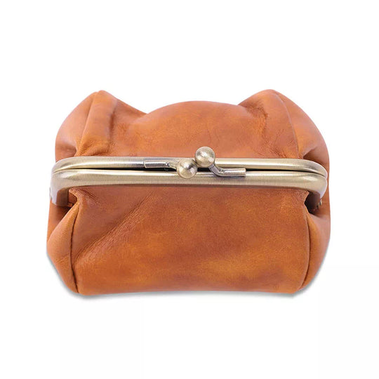 Kiss Lock Coin Purse - Leather Purse Backpack