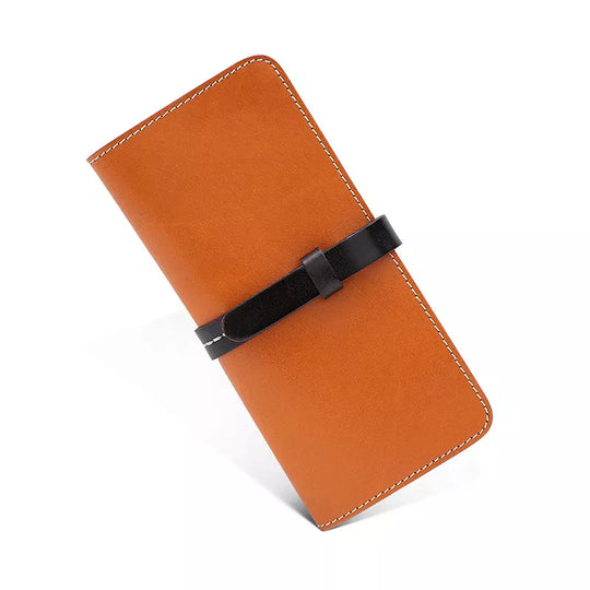 Women's Bifold Leather Wallet - Leather Purse Backpack