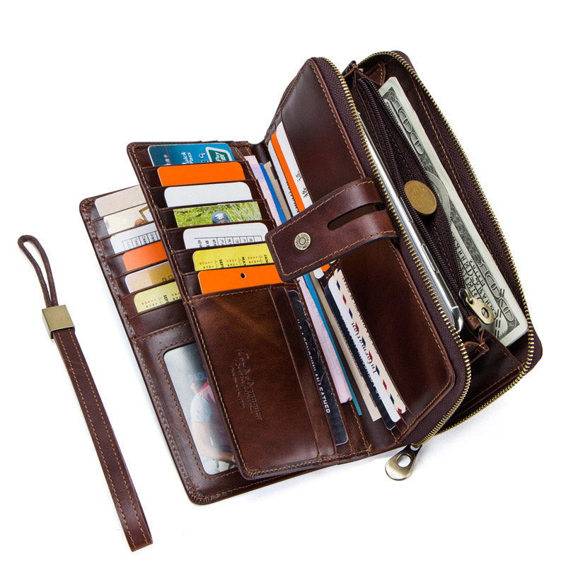 Artisan men's wristlet with top-quality craftsmanship