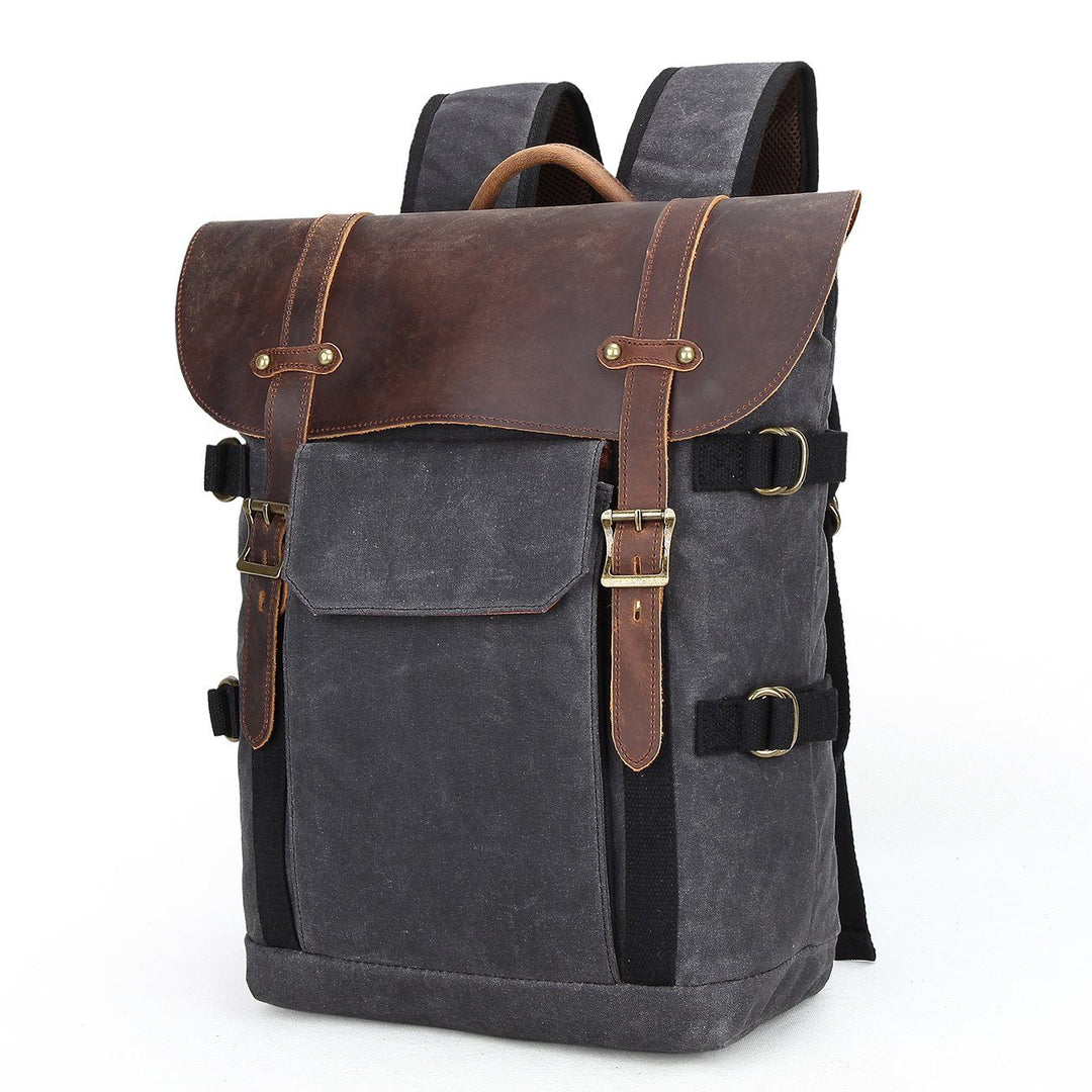 Stylish DSLR Camera Bag with Multiple Compartments and Ergonomic Design - Leather Purse Backpack