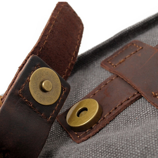 Retro Vintage Bookbag with Multiple Pockets and Stylish Look - Leather Purse Backpack
