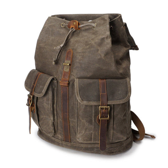 Stylish Vintage Rucksack with Durable Fabric and Timeless Appeal - Leather Purse Backpack