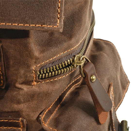 Versatile Canvas Drawstring Rucksack – Durable for Everyday Use - Leather Purse Backpack