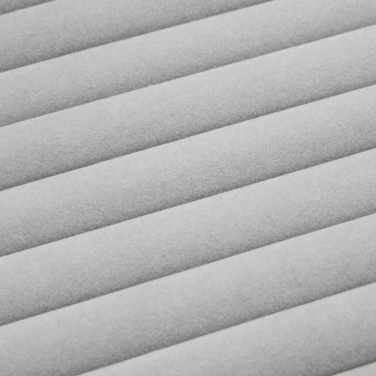 Gray Velvet Jewelry Storage Box with Glass Display - Leather Purse Backpack