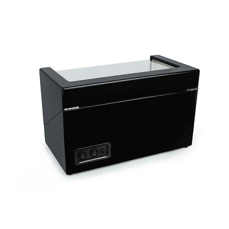 Four-Grid Watch Winder Holder Display Black Watch Box - Leather Purse Backpack