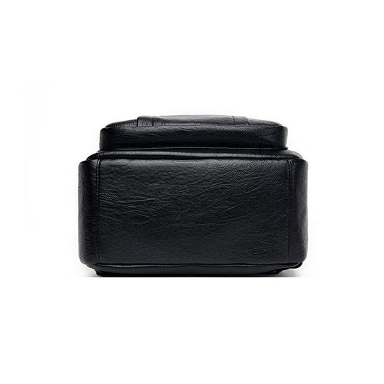 Large capacity PU leather shoulder bag and backpack with a touch of luxury design