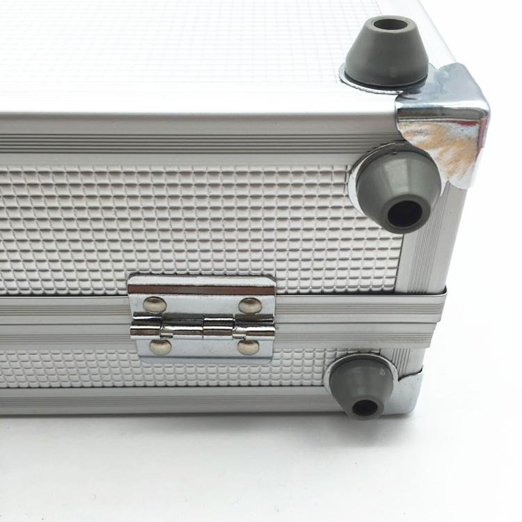 Silver Luxury Watch and Jewelry Suitcase Metal Storage Box - Leather Purse Backpack
