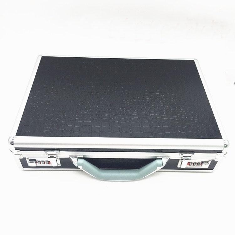 Silver and Black Watch and Jewelry Suitcase Storage Box - Leather Purse Backpack