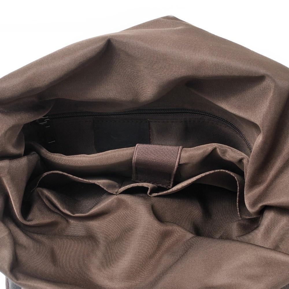 Canvas leather 15-inch laptop travel backpack for students 20L