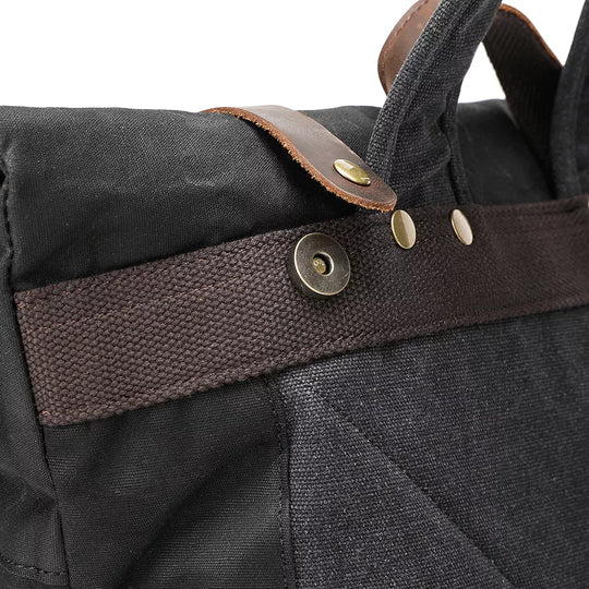 Versatile Canvas Rucksack Backpack – Durable, Stylish Bag for Travel - Leather Purse Backpack