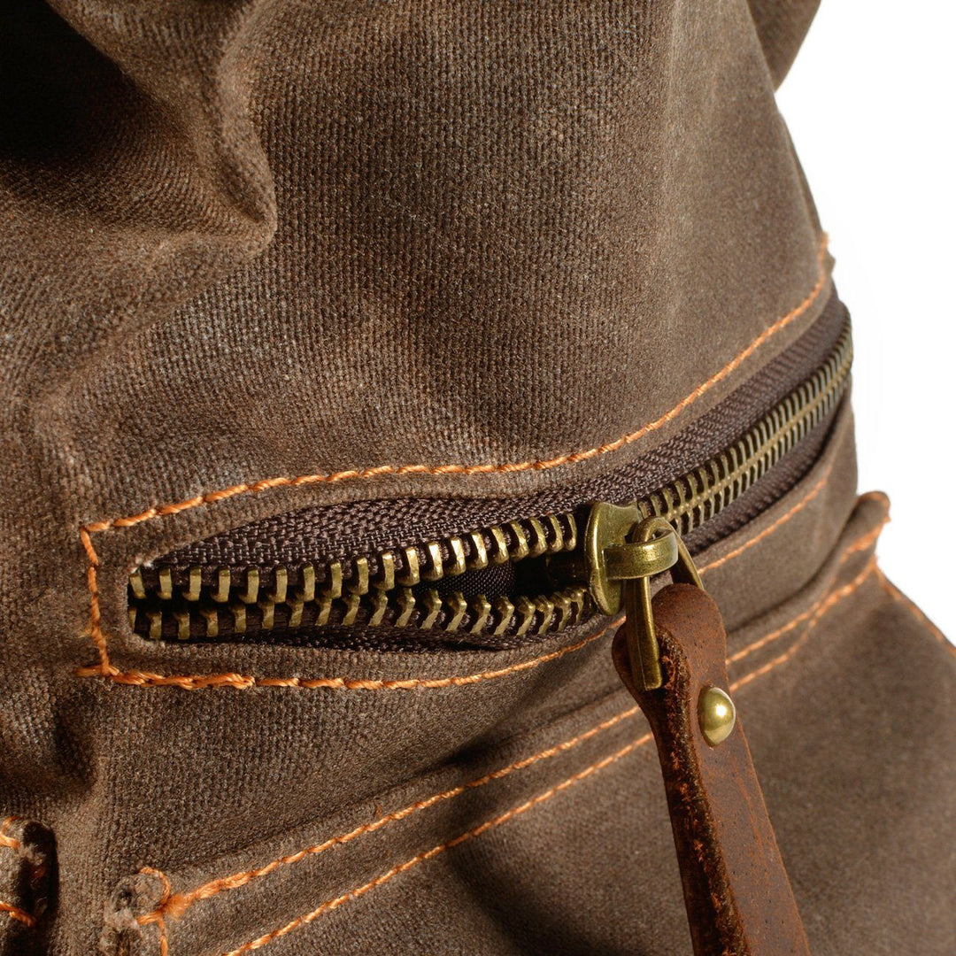 Versatile Canvas Drawstring Rucksack – Durable for Everyday Use - Leather Purse Backpack