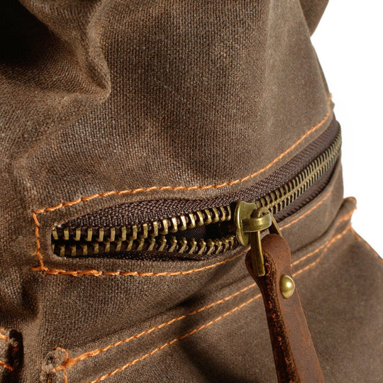Versatile Canvas Drawstring Rucksack – Durable for Everyday Use - Leather Purse Backpack