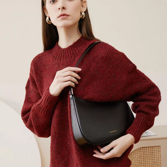 Women's Leather Shoulder Bag - Leather Purse Backpack