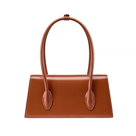 Women Leather Baguette Bag - Leather Purse Backpack