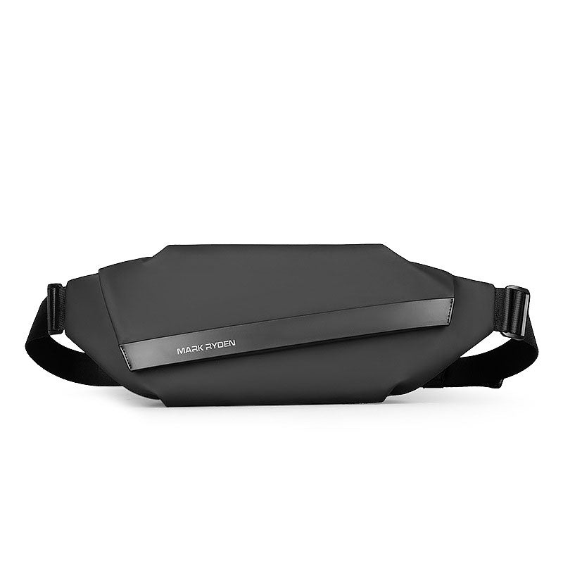 Sleek and contemporary black men's sling bag