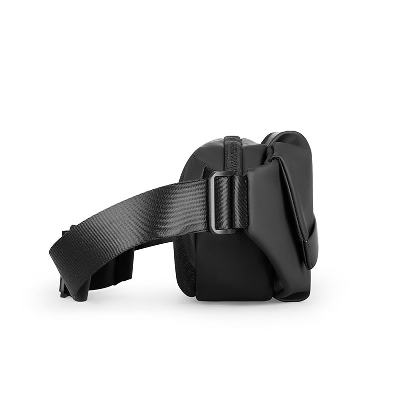 Stylish black men's sling backpack